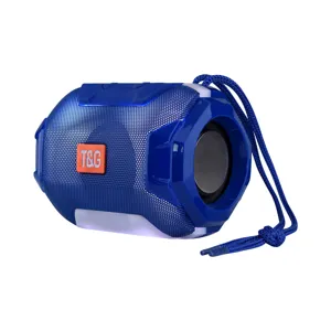 Haut-parleur Bluetooth sans fil portable avec lumières LED et caisson de basses.