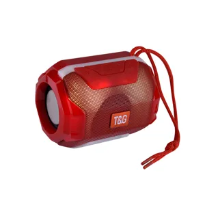 Haut-parleur Bluetooth sans fil portable avec lumières LED et basses puissantes.