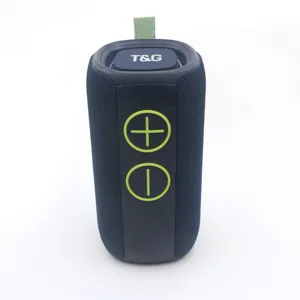 Portable wireless Bluetooth speaker with heavy bass and colorful LED lights.