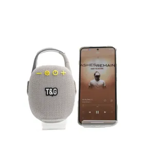 Tragbarer kabelloser Outdoor Bluetooth Lautsprecher mit Karabinerhaken und starkem Bass