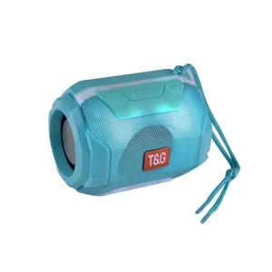 Mini haut-parleur bluetooth portable avec lumières LED colorées, caisson de basses sans fil