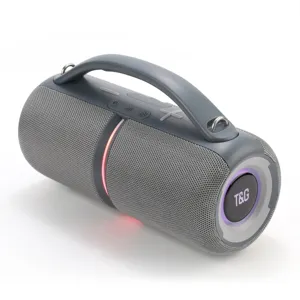 Portable wireless bluetooth speaker with handle, outdoor mini subwoofer, RGB light bass sound.
