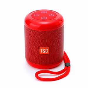 Mini altoparlante Bluetooth portatile senza fili con cordino sport outdoor rosso audio
