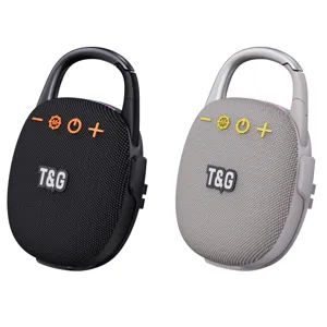Tragbarer Outdoor Bluetooth Lautsprecher mit Karabiner Haken und kabellosem Stereo Sound.