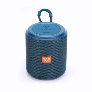 Tragbarer kabelloser Outdoor-Bluetooth-Stofflautsprecher mit Trageschlaufe und Tasten