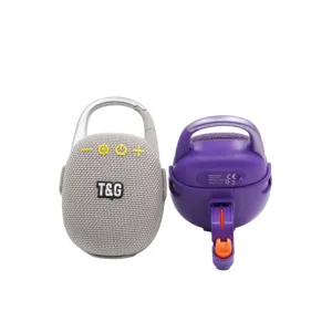 Tragbarer kabelloser Bluetooth-Lautsprecher TG-494 für den Außenbereich mit Karabiner.