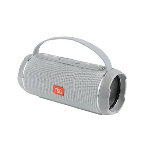 Tragbarer kabelloser Bluetooth-Lautsprecher mit Griff, starker Bass für Outdoor und Schreibtisch.