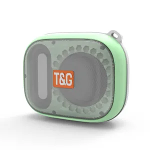 Portable mini bluetooth speaker macaron green wireless outdoor audio waterproof box