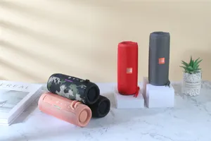 Portable waterproof Bluetooth speaker with colorful lights, dual speakers and heavy bass.