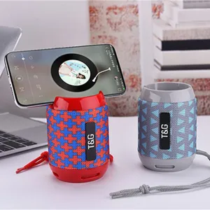 Portable Wireless Bluetooth Speaker With Phone Holder Outdoor Desktop Subwoofer Stereo Music Sound Box