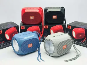 Tragbarer kabelloser Bluetooth-Lautsprecher TG196 mit starkem Bass und wasserdichtem Design.