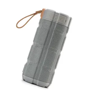 Altoparlante bluetooth senza fili impermeabile per esterni portatile con cordino grigio