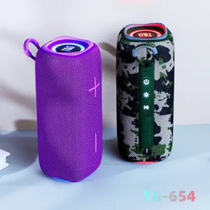 TG654 tragbarer kabelloser Bluetooth-Lautsprecher mit RGB-Lichtern wasserdichter Bass