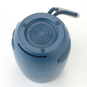 Altoparlante Bluetooth portatile senza fili mini dispositivo audio esterno con cinturino blu