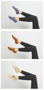 Calcetines de yoga antideslizantes para mujer, calcetines de pilates gruesos con tiras cruzadas.