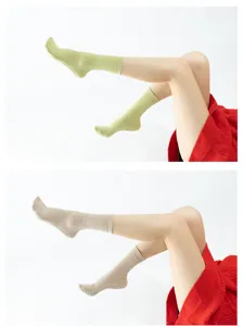 Comfortable cotton yoga socks with anti-slip grip soles, perfect for indoor workouts, pilates and home use.