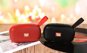 Kompakter tragbarer kabelloser Bluetooth-Lautsprecher mit Trageschlaufe für Musik im Freien.