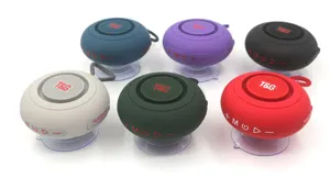 Tragbarer kleiner kabelloser Bluetooth-Lautsprecher mit Saugnapf und Seil, TG-442.