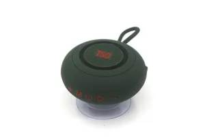Tragbarer kabelloser Bluetooth Lautsprecher mit Saugnapf, Kartenslot und tollem Sound.