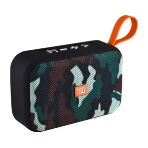 Portable wireless Bluetooth speaker mini outdoor waterproof subwoofer with carry handle.
