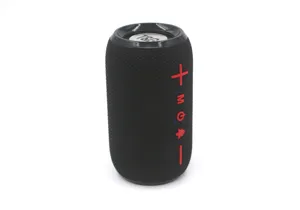 Portable wireless Bluetooth speaker with heavy bass, waterproof design, and easy controls.