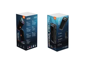 Detailed view of the T&G TG-375 portable wireless Bluetooth speaker packaging box design.