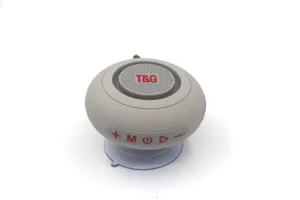 Tragbarer Bluetooth Lautsprecher mit Saugnapf, kabellose Mini Box für Musik und Anrufe.