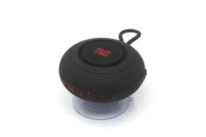 Tragbarer kabelloser Bluetooth-Lautsprecher mit Saugnapf, kompaktes Mini-Design für Musik.
