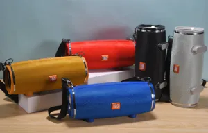 Altoparlante Bluetooth portatile wireless impermeabile con bassi profondi e colori.