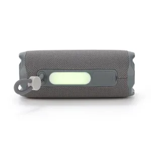 Portable wireless bluetooth speaker with fabric mesh and colorful ambient light for outdoor.