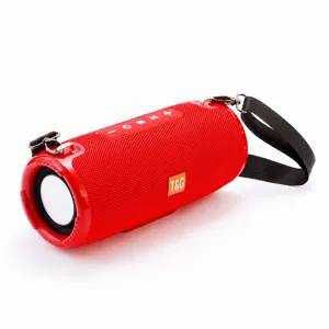 Portable Wireless Bluetooth Speaker Outdoor Waterproof Subwoofer Dual Diaphragm Fabric Stereo Sound With Strap Music