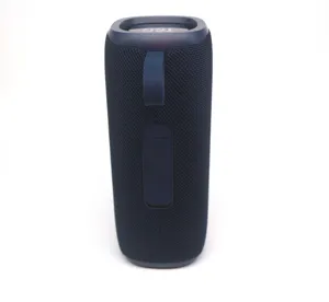 Portable bluetooth speaker with powerful bass, waterproof wireless fabric design for outdoor use.