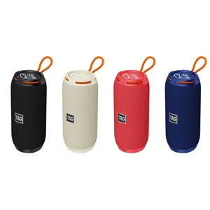 Portable wireless Bluetooth speaker with TWS function, rich bass and colorful design.