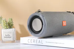 Portable wireless bluetooth speaker with waterproof design, powerful stereo bass and compact style.