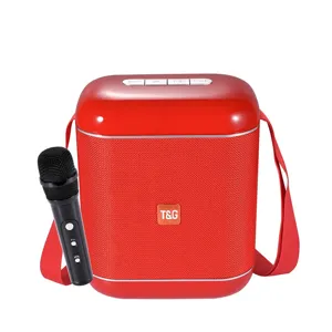 Portable outdoor Bluetooth speaker with microphone wireless karaoke stereo heavy bass box