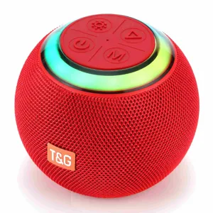 Portable Mini Spherical Bluetooth Speaker with RGB Colorful Lights and TWS Wireless Sound