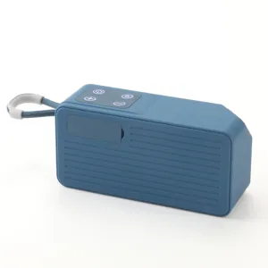 Kompakter tragbarer Mini Bluetooth Lautsprecher mit tiefem Bass und praktischer Trageschlaufe.