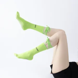 Women's Non-Slip Yoga Socks Pilates Cross Strap Athletic Fitness Dance Cotton Socks