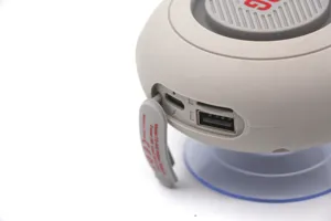 Tragbarer Mini kabelloser Bluetooth Lautsprecher mit Saugnapf und USB TF Kartensteckplatz
