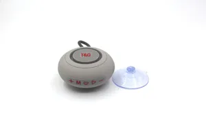 Tragbarer kabelloser Bluetooth-Lautsprecher mit Saugnapf und Steckplatz für Outdoor.