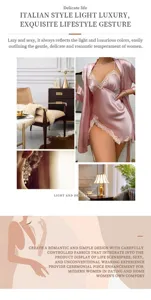 Conjunto de camisón y bata de satén sexy para mujer, detalles de encaje elegante.