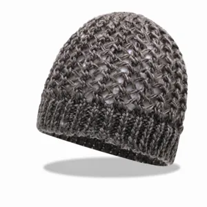 Bonnet en tricot ajouré pour femmes, bonnet ample respirant de printemps et d'automne.