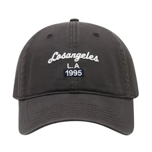 Unisex casual soft top baseball cap with stylish 3D letter embroidery for spring fashion.