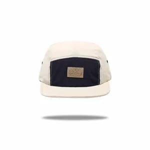 Unisex 5-Panel schnell trocknende atmungsaktive Baseballcap mit kurzem Schirm Sonnenschutz