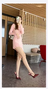 Sexy leopard print slingback high heels with metal stiletto heel for women evening party.