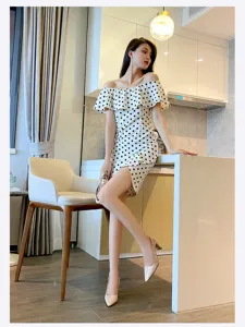Scarpe tacco alto donna nude in pelle verniciata estate stile coreano eleganti a punta