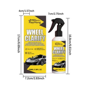 RayHong spray anti-rouille pour jantes de voiture 100ml, nettoyage et soin efficaces.