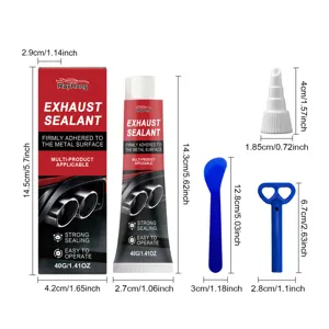 Détails des dimensions du kit de mastic d'échappement RayHong pour réparation thermique.