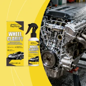 Spray Éliminateur de Rouille de Voiture Moyeu de Roue Automobile Poussière de Frein Nettoyant de Taches de Rouille Entretien Profond de Surface Métallique