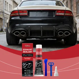 RayHong mastic d'echappement kit de colle de reparation avec outils pour tuyau d'echappement